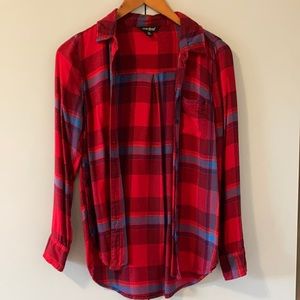 Red Lucky Brand Flannel